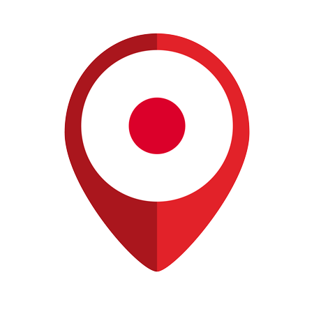 map pointer with contry japan japan flag vector illustration 1